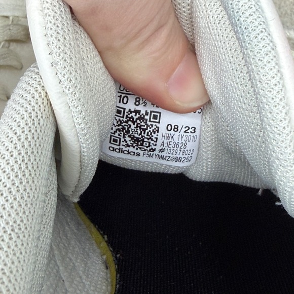 Adidas VL Court 3.0 triple stripe shoes red white blue women's 10 rare gold logo - Picture 10 of 10